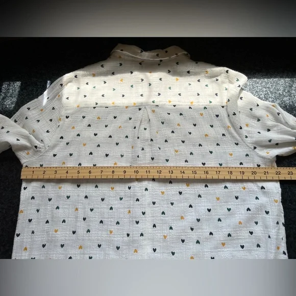 M&CO Heart Print Blouse - Picture 8 of 12